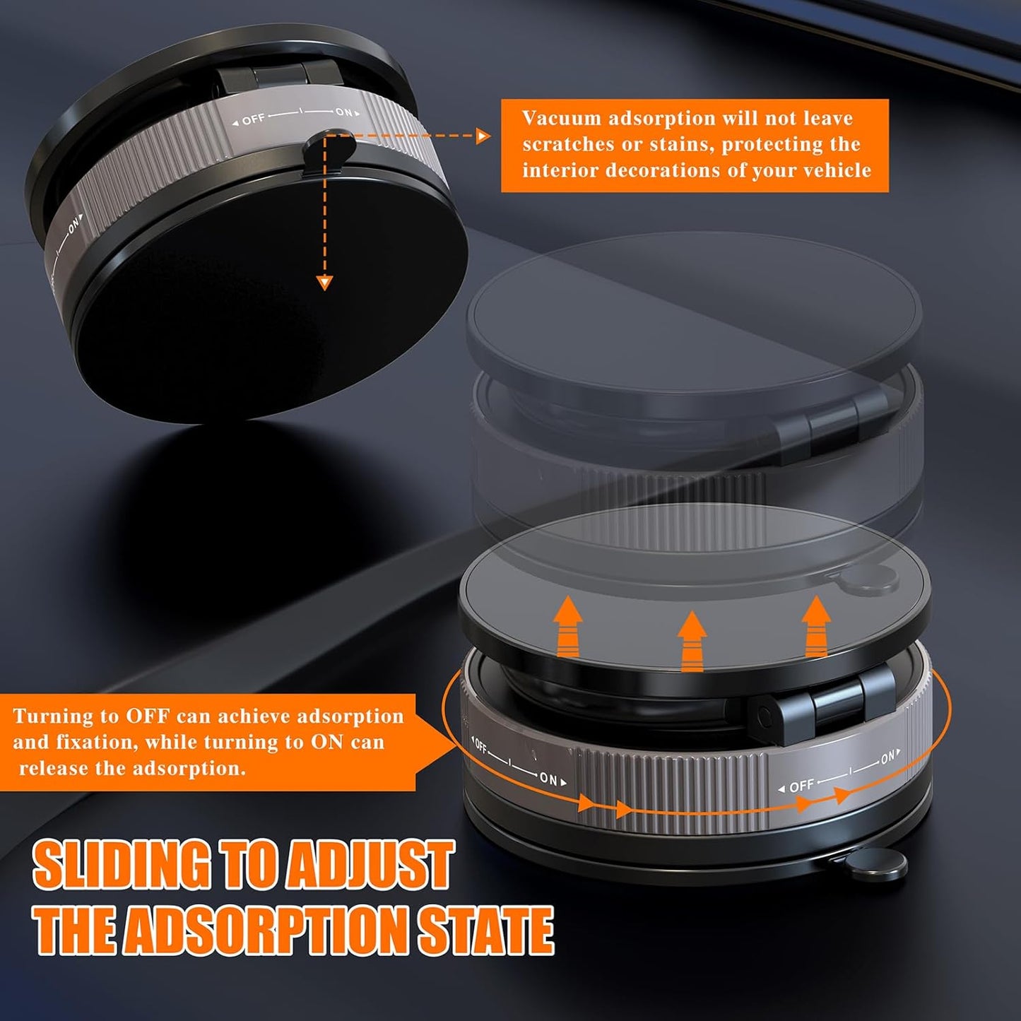 Ambienden 360° Rotatable Support Telephone Magnetique